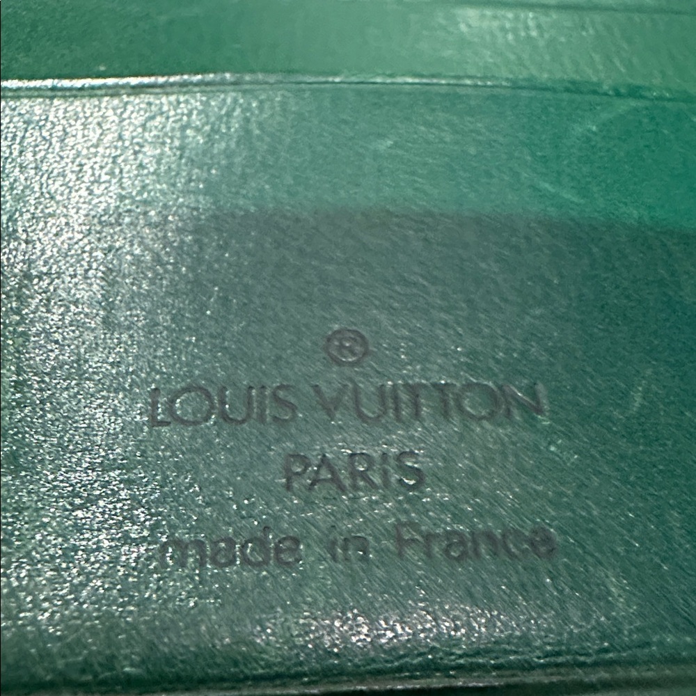 RARE 1992 LOUIS VUITTON Green Epi Leather wallet - MI0942 - Picture 11 of 12